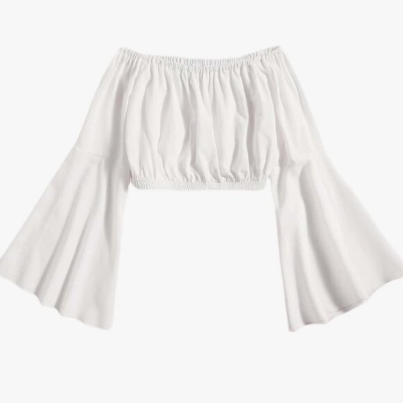 White off shoulders shirt/blouse - Picture 2 of 3